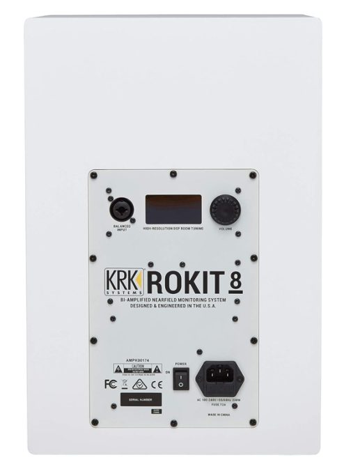 KRK ROKIT8 G4 WHITE 8" Studio Monitor White Pair - Image 3