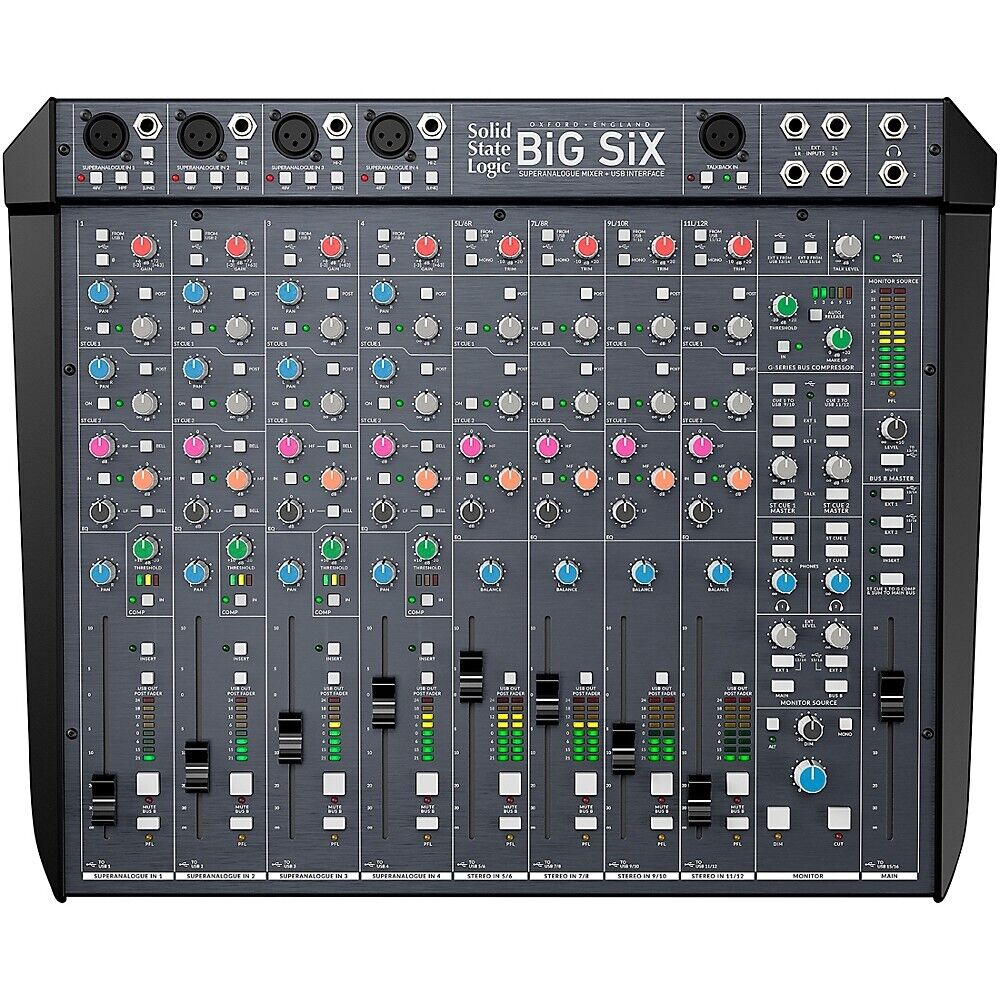 Solid State Logic BiG SiX 18-input Desktop Analog Mixer and Interface