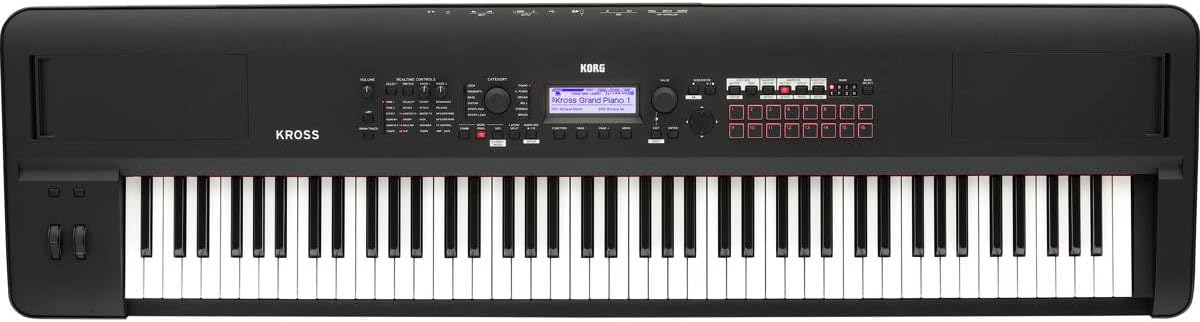 Korg Kross 2-88-MB 88-key Synthesizer Workstation - Super Matte Black - Image 3