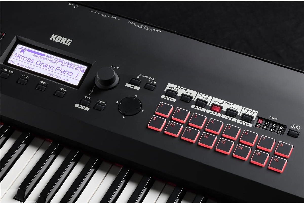 Korg Kross 2-88-MB 88-key Synthesizer Workstation - Super Matte Black - Image 7
