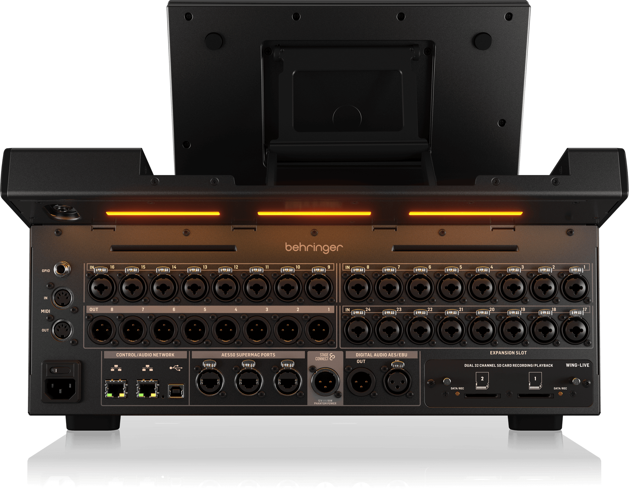 Behringer WING COMPACT 48-Channel / 28-Bus Full-Stereo Digital Mixing Console (Pro Black) - Image 3