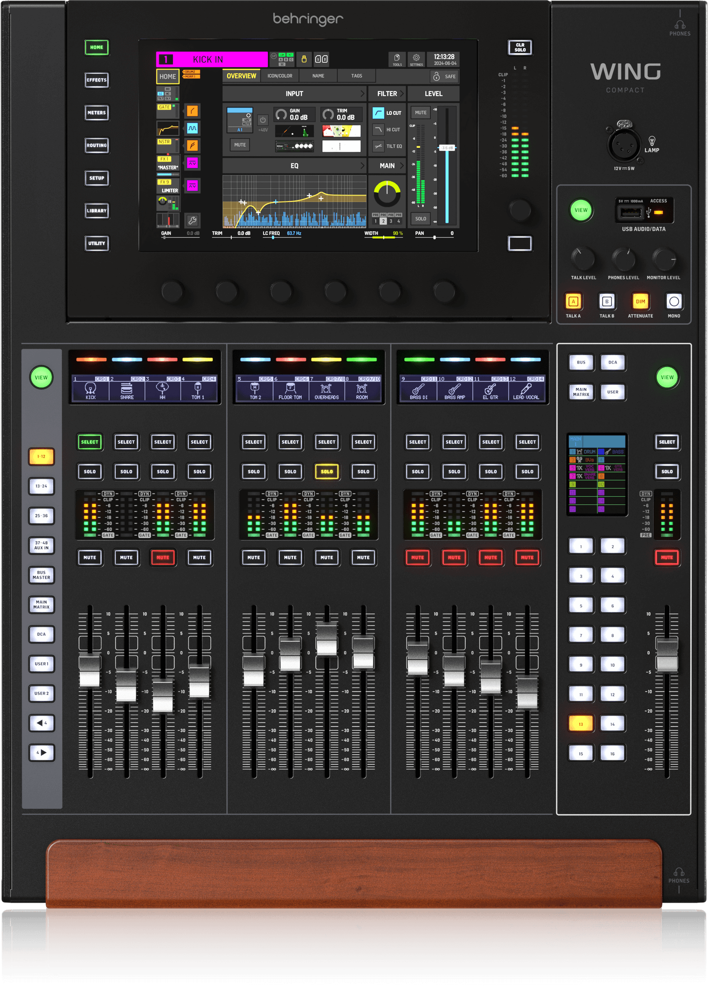 Behringer WING COMPACT 48-Channel / 28-Bus Full-Stereo Digital Mixing Console (Pro Black) - Image 5